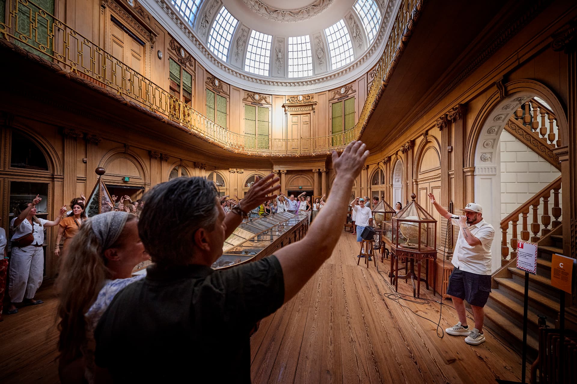 Live optreden voor de Vrienden van Teylers Museum in de ovale zaal